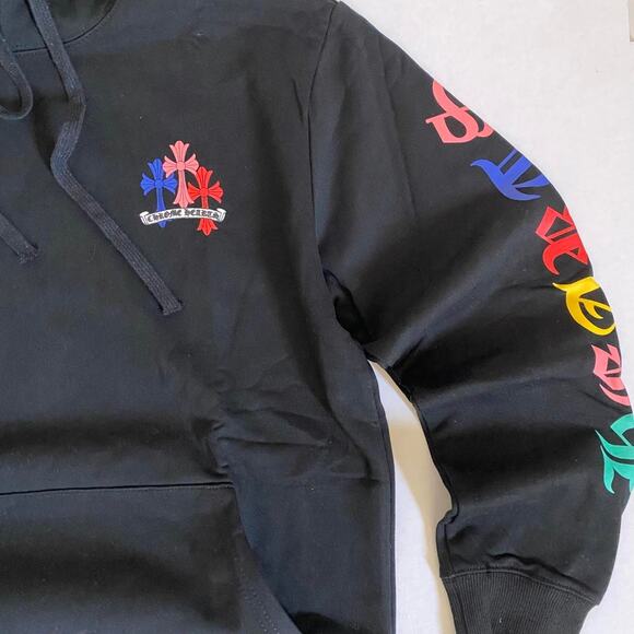 Chrome Hearts Multi Color Cross Cemetery Hoodie Black - size M - Picture 5 of 8